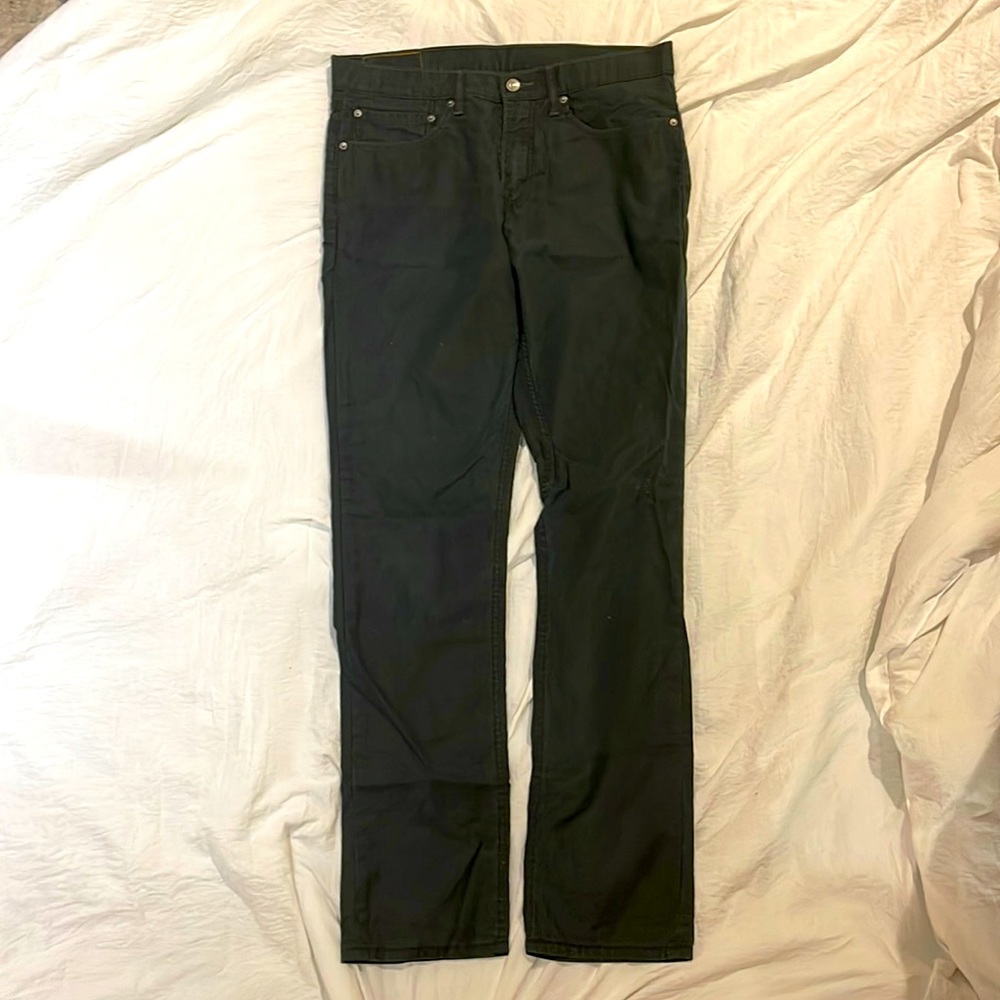 Levi's 511 mens size w34xl34 greenish light weight jeans